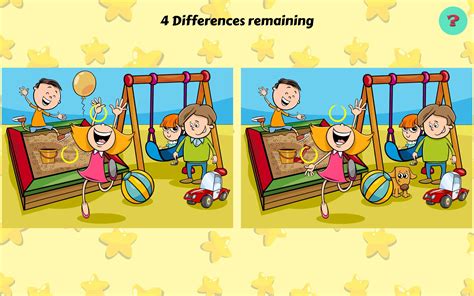 Spot the difference picture game .